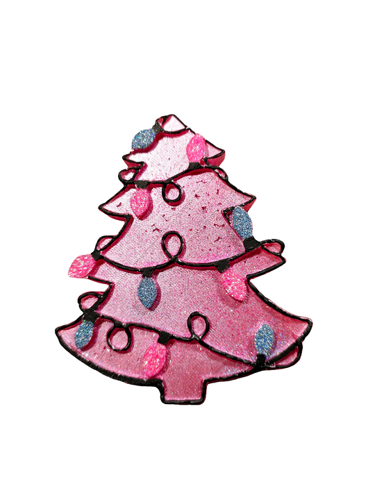 Pink Christmas tree car freshie  - Scent Down Home Christmas