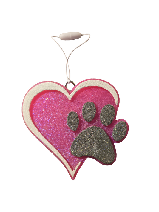 Paw Heart Car Freshie  - Scent Gummy Bears