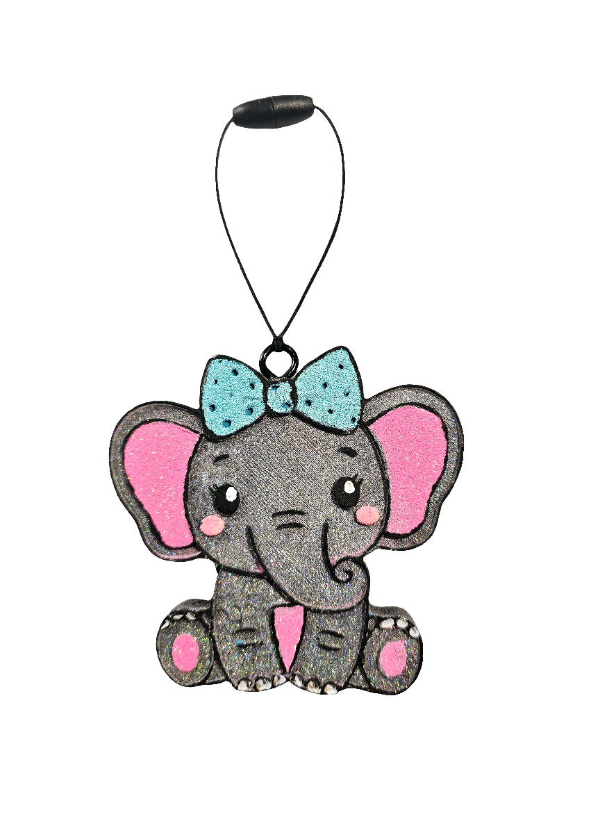 Elephant Car Freshie  - Scent Fruit Loops